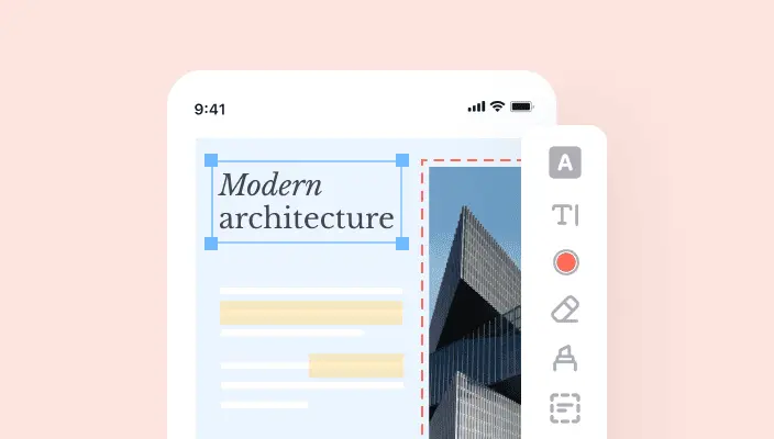 iLovePDF 移动端 App（iOS & Android）扫描与签署界面展示